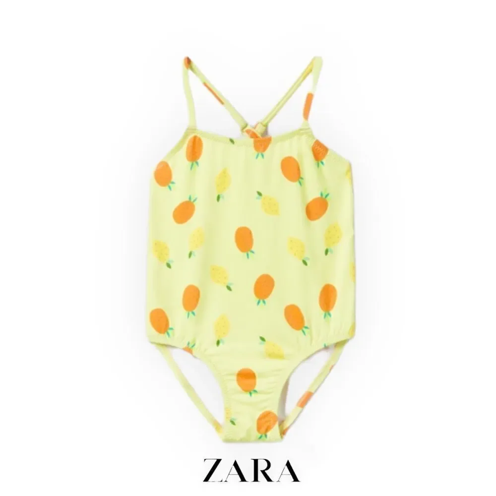 ZARA Kids | Yellow | FRUIT SWIMSUIT